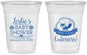 Custom Baby Shower 16 oz Soft Sided Clear Cups - Fox Cuteness | 90036