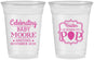 Custom Baby Shower 16 oz Soft Sided Clear Cups - Going To Pop | 90040