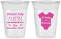 Custom Baby Shower 16 oz Soft Sided Clear Cups - Baby Is Brewing | 90050