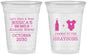 Custom Baby Shower 16 oz Soft Sided Clear Cups - Due Date Almost Here | 90052