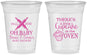 Custom Baby Shower 16 oz Soft Sided Clear Cups - Cupcake In The Oven | 90059