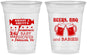 Custom Baby Shower 16 oz Soft Sided Clear Cups - Beers Bbq Babies | 90060