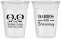 Custom Baby Shower 16 oz Soft Sided Clear Cups - Twins Baby Elephant | 90071