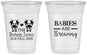 Custom Baby Shower 16 oz Soft Sided Clear Cups - Twins Baby Cows | 90072