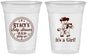 Custom Baby Shower 16 oz Soft Sided Clear Cups - Horse It’s A Girl | 90077