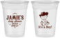 Custom Baby Shower 16 oz Soft Sided Clear Cups - Cowboy It’s A Boy | 90078