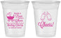 Custom Baby Shower 16 oz Soft Sided Clear Cups - Raise A Beer | 90081
