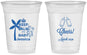 Custom Baby Shower 16 oz Soft Sided Clear Cups - Baby Monkey | 90082