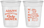 Custom Baby Shower 16 oz Soft Sided Clear Cups - Mummy To Be Halloween | 90087