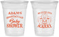 Custom Baby Shower 16 oz Soft Sided Clear Cups - So Cute Halloween | 90088