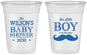 Custom Baby Shower 16 oz Soft Sided Clear Cups - Little Boy | 90092