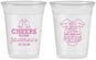 Custom Baby Shower 16 oz Soft Sided Clear Cups - Bottle | 90094