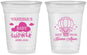 Custom Baby Shower 16 oz Soft Sided Clear Cups - Hot Air Balloon | 90097