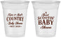 Custom Baby Shower 16 oz Soft Sided Clear Cups - Boot Scootin | 90100