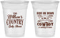 Custom Baby Shower 16 oz Soft Sided Clear Cups - Cowboy Coming To Town | 90105