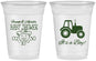 Custom Baby Shower 16 oz Soft Sided Clear Cups - Tractor | 90109