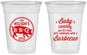 Custom Baby Shower 16 oz Soft Sided Clear Cups - Bbq | 90110