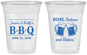 Custom Baby Shower 16 oz Soft Sided Clear Cups - Beers Bbq Babies | 90111