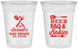 Custom Baby Shower 16 oz Soft Sided Clear Cups - Beers Bbq Babies | 90113