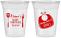 Custom Baby Shower 16 oz Soft Sided Clear Cups - Beers Bbq Babies | 90114