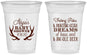 Custom Baby Shower 16 oz Soft Sided Clear Cups - Bass Deer | 90120