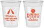 Custom Baby Shower 16 oz Soft Sided Clear Cups - Basketball Beer Babies | 90134