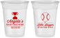 Custom Baby Shower 16 oz Soft Sided Clear Cups - Baseball Little Slugger | 90145