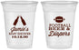 Custom Baby Shower 16 oz Soft Sided Clear Cups - Football Beer Diapers | 90148