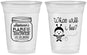 Custom Baby Shower 16 oz Soft Sided Clear Cups - What Will I Bee | 90156