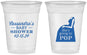 Custom Baby Shower 16 oz Soft Sided Clear Cups - Shes Going To Pop | 90161