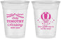 Custom Baby Shower 16 oz Soft Sided Clear Cups - Hot Air Balloon | 90162