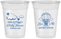 Custom Baby Shower 16 oz Soft Sided Clear Cups - Love Is In The Air | 90163