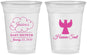 Custom Baby Shower 16 oz Soft Sided Clear Cups - Heaven Sent | 90166