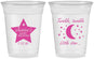 Custom Baby Shower 16 oz Soft Sided Clear Cups - Twinkle Twinkle Little Star | 90168