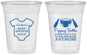 Custom Baby Shower 16 oz Soft Sided Clear Cups - Popping Bottles | 90169
