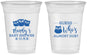 Custom Baby Shower 16 oz Soft Sided Clear Cups - Owl Whos Almost Due | 90170