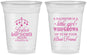 Custom Baby Shower 16 oz Soft Sided Clear Cups - Little Girls Best Friend | 90173