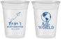 Custom Baby Shower 16 oz Soft Sided Clear Cups - Hello World | 90185