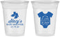 Custom Baby Shower 16 oz Soft Sided Clear Cups - Loved By All | 90188