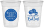 Custom Baby Shower 16 oz Soft Sided Clear Cups - Cute Little Button | 90189