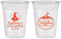 Custom Baby Shower 16 oz Soft Sided Clear Cups - Little Pumpkin Halloween | 90196