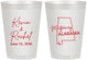 Personalized Wedding 8 oz Frosted Cups - Alabama | 100