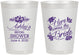 Personalized Bridal Shower 8 oz Frosted Cups - Here Comes The Bride | 100000
