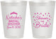 Personalized Bridal Shower 8 oz Frosted Cups - Shower The Bride | 100001