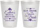 Personalized Bridal Shower 8 oz Frosted Cups - Eat Drink Shower Bride | 100002