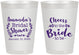 Personalized Bridal Shower 8 oz Frosted Cups - Cheers To The Bride | 100014