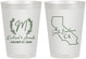 Personalized Wedding 8 oz Frosted Cups - California | 104