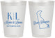Personalized Wedding 8 oz Frosted Cups - Delaware | 107