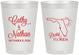 Personalized Wedding 8 oz Frosted Cups - Florida | 108