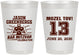 Personalized Bar Mitzvah 8 oz Frosted Cups - 13th Birthday Football | 110002
